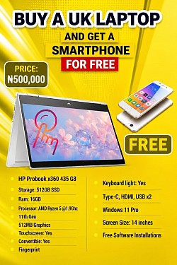 HP PROBOOK 435 G8 @N500,000